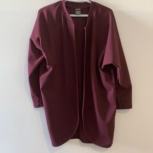 JOE FRESH office Cardigan top Maroon